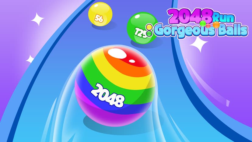 2048 تشغيل الكرات الرائعة