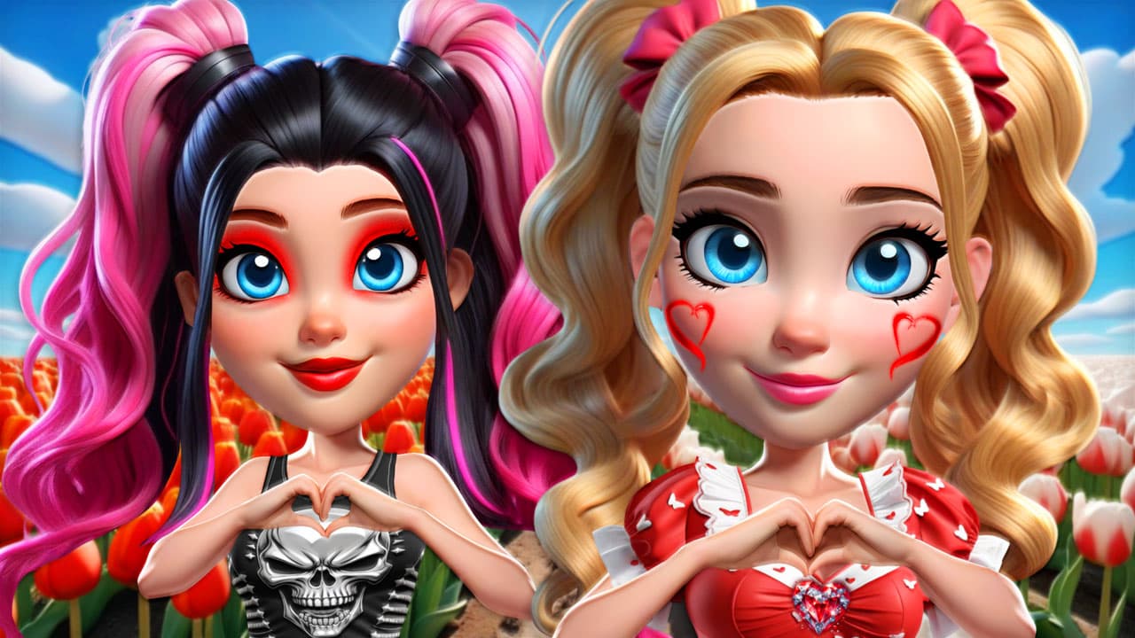 Vibrant Hearts Glamour vs Punk