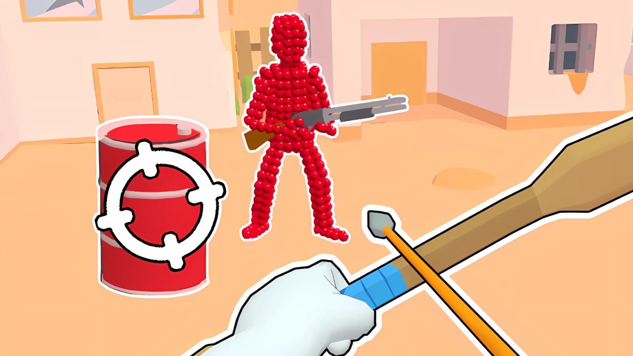 Stickman Archer: Shooting Arrows at Reds