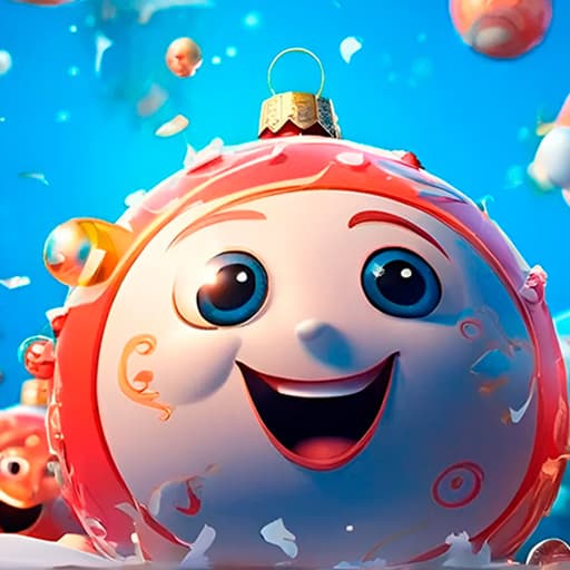 كرات السنة الجديدة 2048 في 3D