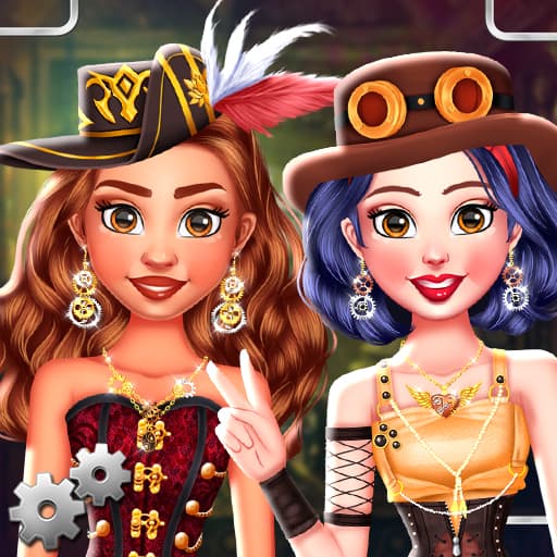تنافس الأميرة البنات Steampunk