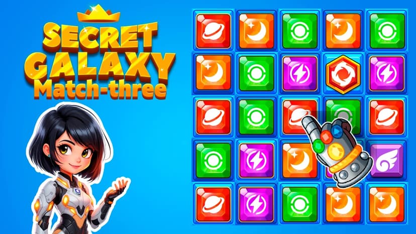 Secret Galaxy. Match-three