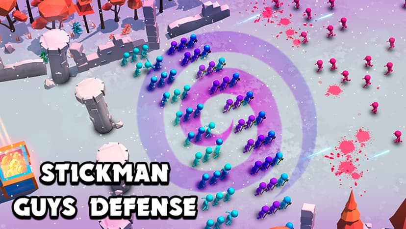 Stickman الرجال الدفاع