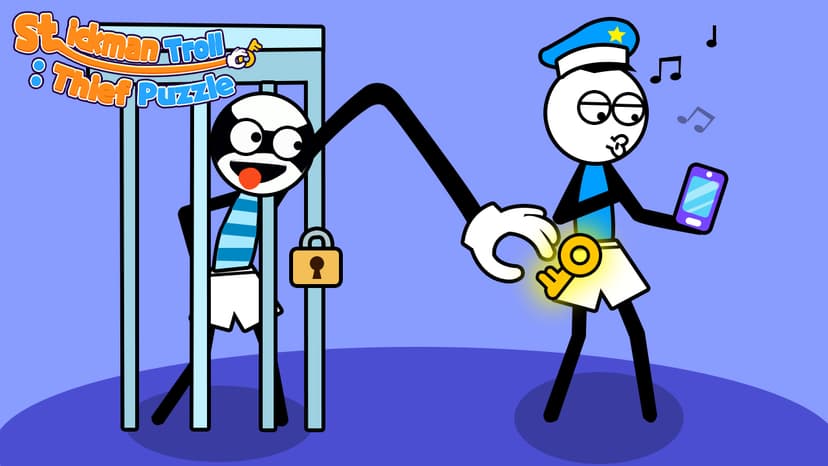 Stickman ترول اللص اللغز