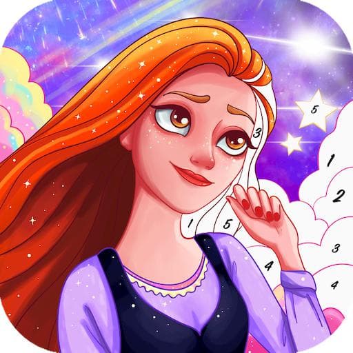 لعبة تلوين الاميرة للبنات - Paint Color Boo