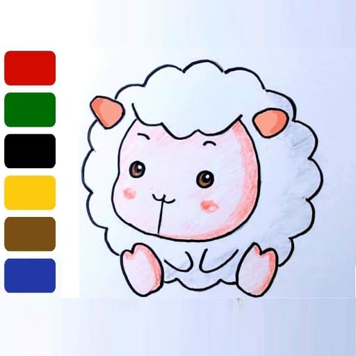 Baby sheep ColoringBook