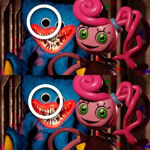 Huggy Wuggy البحث عن الاختلافات