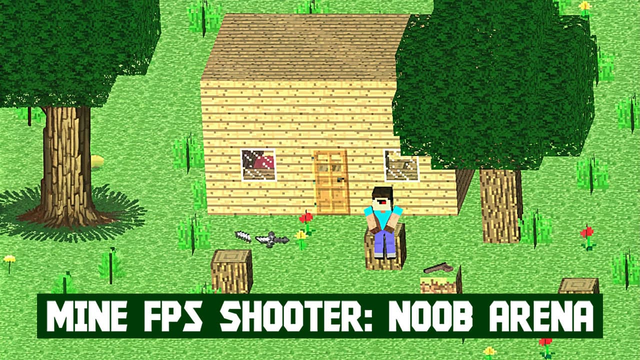 Mine FPS shooter: Noob Arena