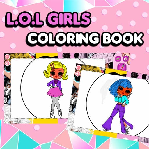 كتاب تلوين الفتيات L.O.L OMG