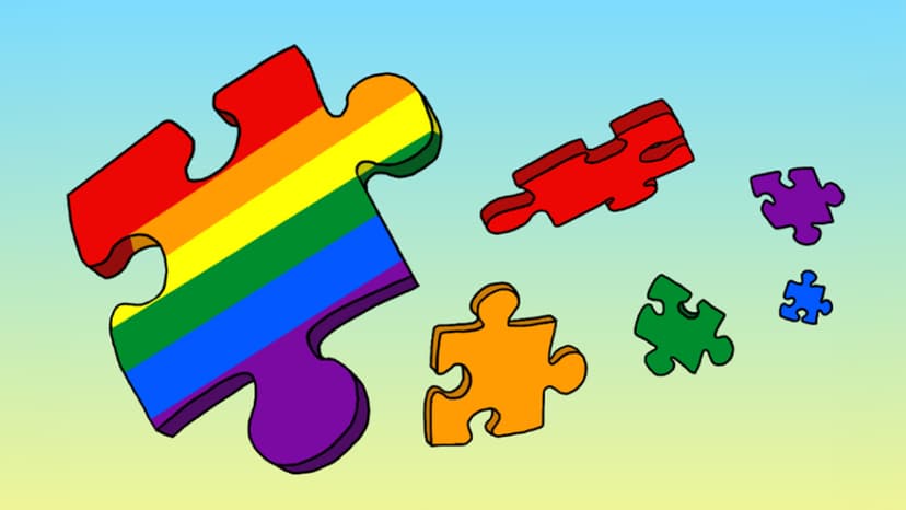 ألغاز LGBT - ابحث عن أعلام LGBT