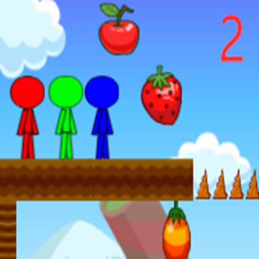 Stickman بروس في جزيرة الفاكهة 2