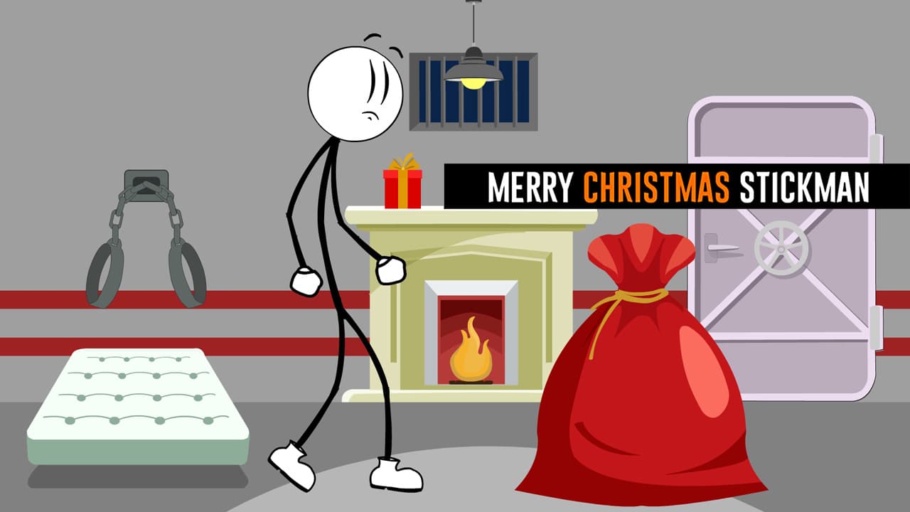 عيد ميلاد سعيد Stickman