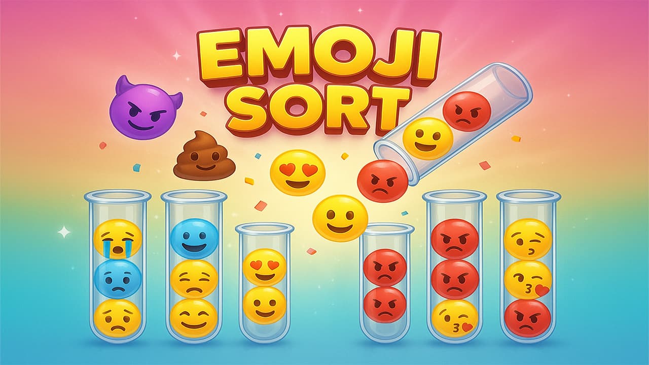 Emoji Sort Fun Puzzle Game