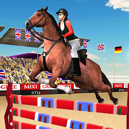 عرض القفز على الخيل ثلاثي الأبعاد