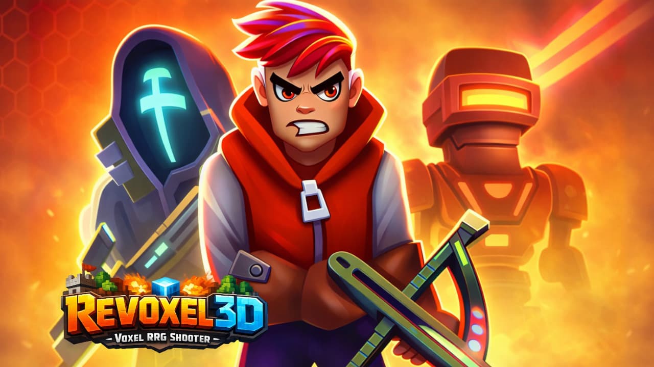 Revoxel 3D - مطلق النار Voxel RPG