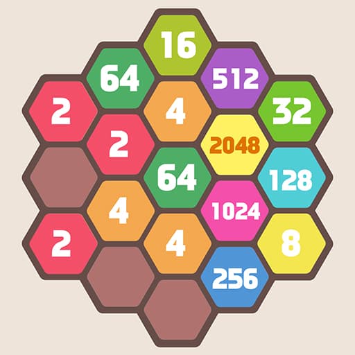 2048 كتلة دمج سداسي