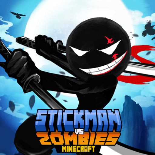 Stickman ضد الزومبي ماين كرافت
