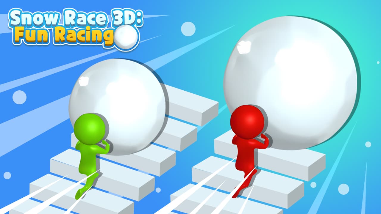 سباق الثلج 3D سباق المرح