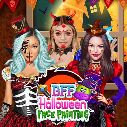 رسم وجه الهالوين BFF