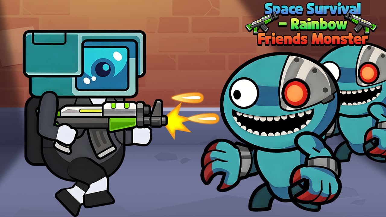 Space Survival Rainbow Friends Monster
