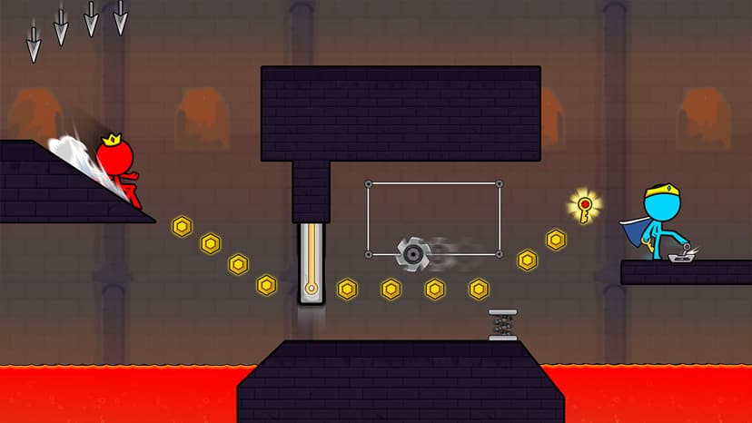 الأحمر والأزرق Stickman 2