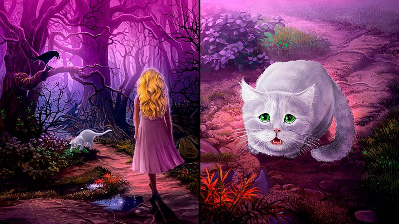 Hidden Object - Girl and Cat