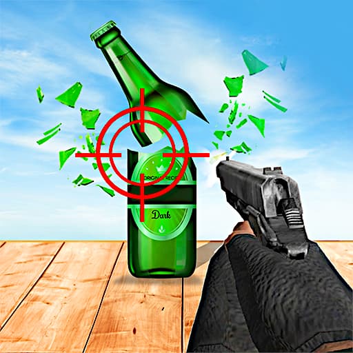 مطلق النار زجاجة حقيقية 3D