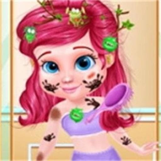 لعبة مكياج حورية البحر الصغيرة الفوضوية