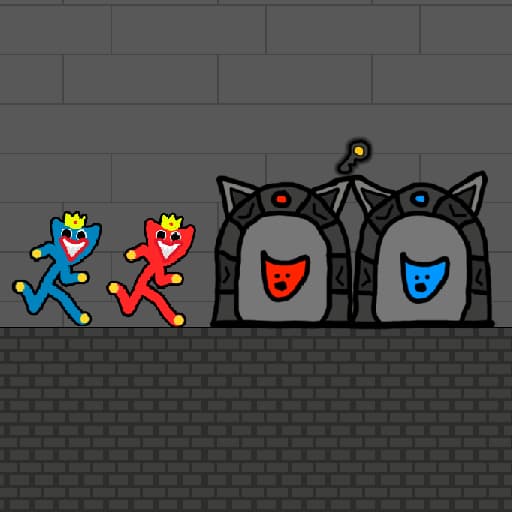 الأحمر والأزرق Stickman Huggy 2
