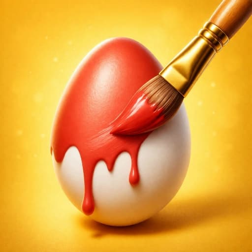 من السهل تلوين بيض عيد الفصح