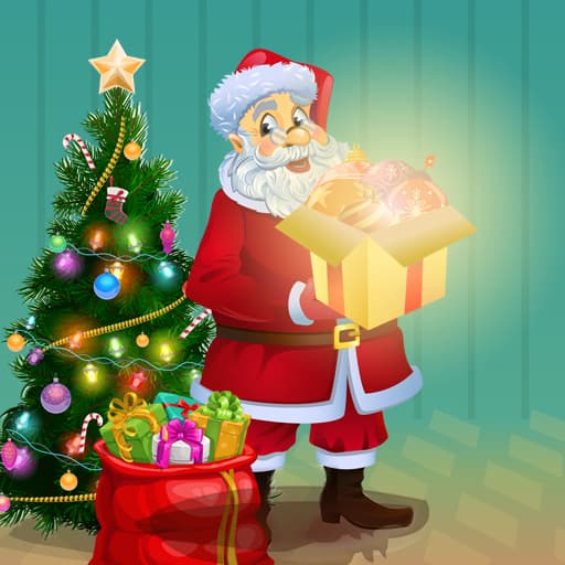 أضواء عيد الميلاد سانتا