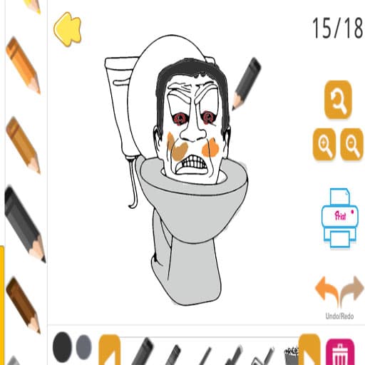 Skibidi Coloring