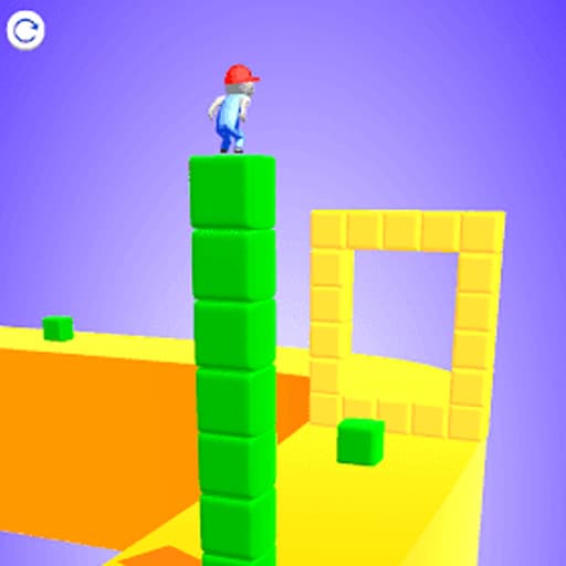 Cube Surfer - بناء مكعبات ناعمة