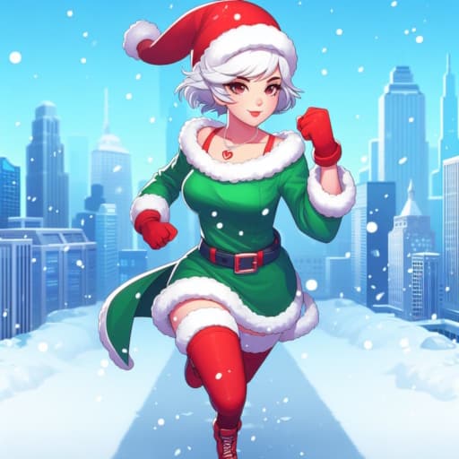 سانتا فتاة داش