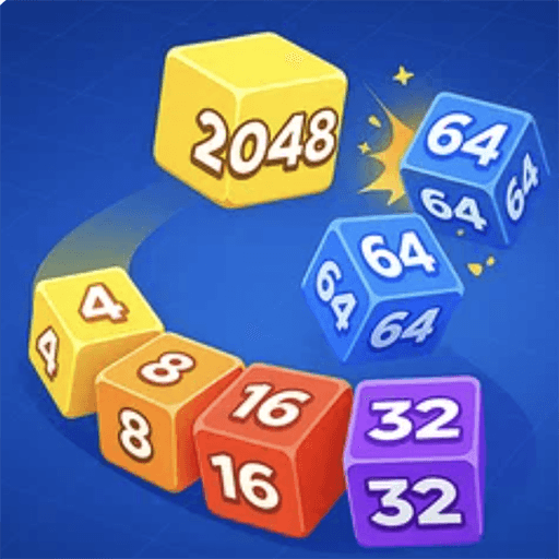 Snake 2048: Cube Merge