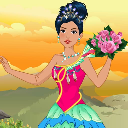 تلبيس زفاف الأميرة الأمريكية الأصلية