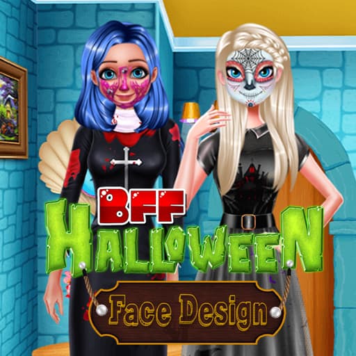 تصميم وجه الهالوين BFF