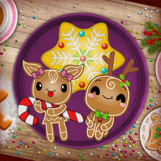 كعكة عيد الميلاد بالزنجبيل - لونني