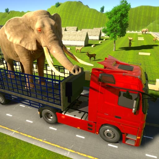 Animal Cargo Transporter Truck Game 3D