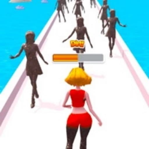 فتاة تشغيل الجمال 3D