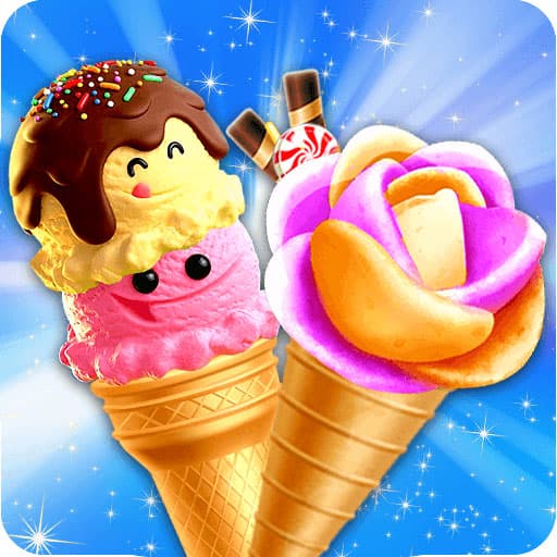 Summer Rose Cone Ice Cream