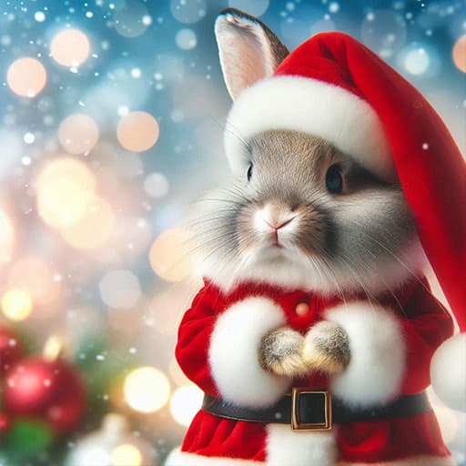 بانوراما حيوانات عيد الميلاد لطيف