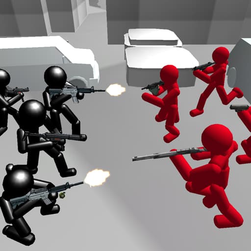 محاكي المعركة: مكافحة Stickman