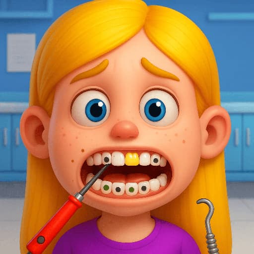 طبيب أسنان صغير للطفل