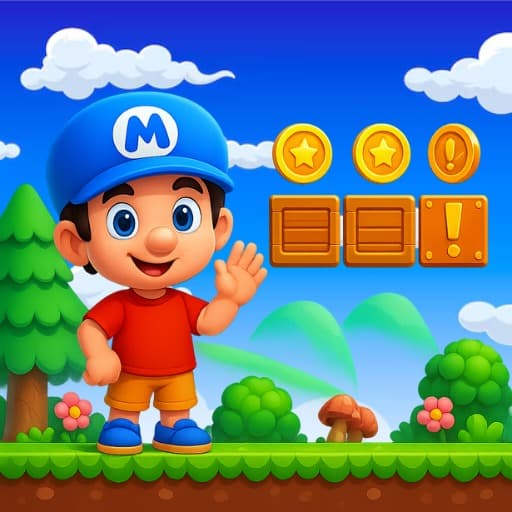 سوبر مانو تشغيل الانفجار والقطع